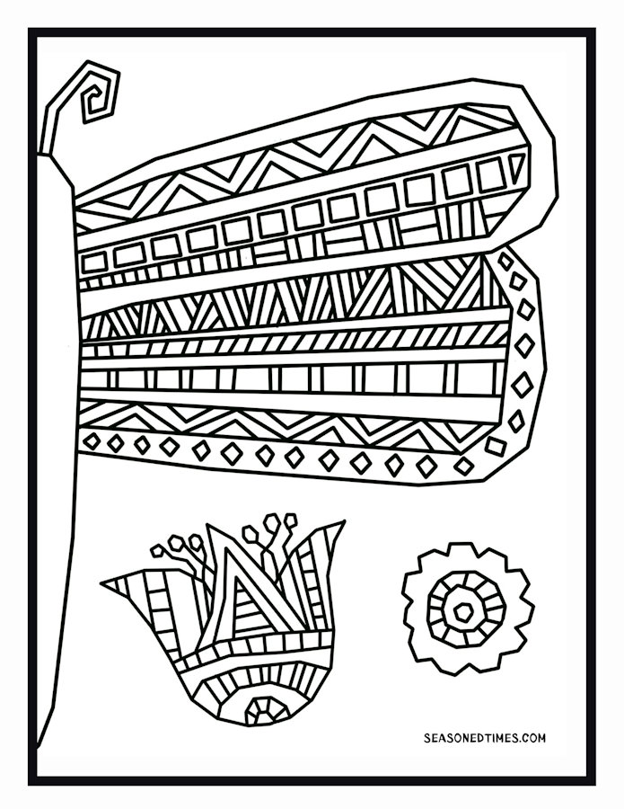 ColoringAbstractButterfly623