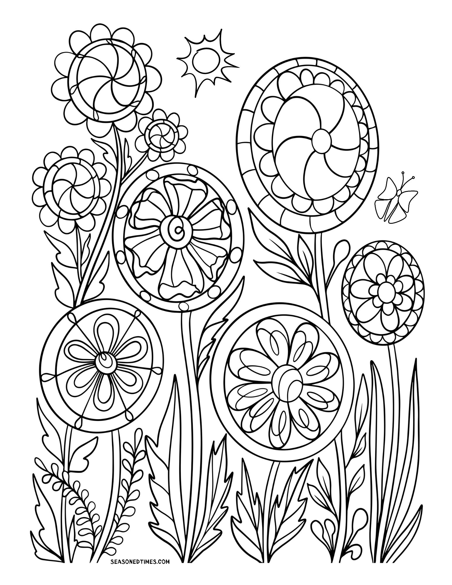 FlowerFieldColoring424